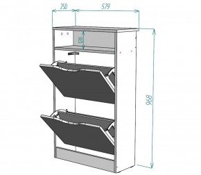 Обувница W6 (ДМ) в Серове - serov.mebel-e96.ru