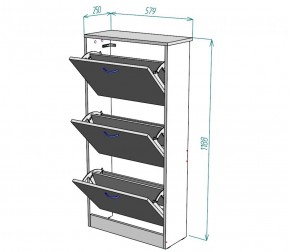 Обувница W7 (ДСС) в Серове - serov.mebel-e96.ru