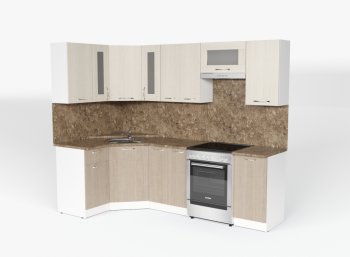 Кухонный гарнитур Ольга оптима 1 1300х2500 мм (Герда) в Серове - serov.mebel-e96.ru