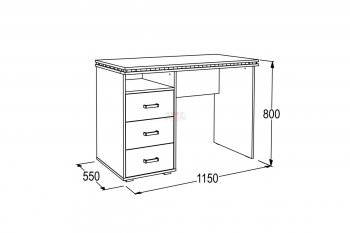 Письменный стол Ольга-13 в Серове - serov.mebel-e96.ru