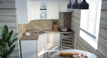 Кухонный гарнитур Ольга оптима 4 1400х2000 мм (Герда) в Серове - serov.mebel-e96.ru