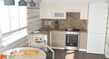 Кухонный гарнитур Ольга прайм 2 1300х2100 мм (Герда) в Серове - serov.mebel-e96.ru