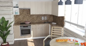 Кухонный гарнитур Ольга прайм 5 2300х1500 мм (Герда) в Серове - serov.mebel-e96.ru