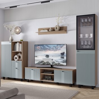 Тумба под ТВ Олива ТБ-09 шарли бриз (БТС) в Серове - serov.mebel-e96.ru