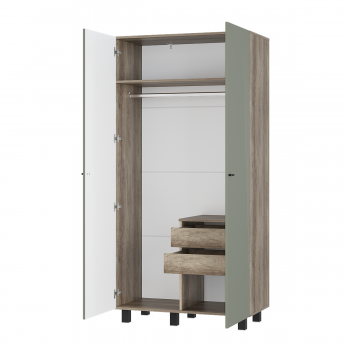 Стенка Олива комп.3 эвкалипт софт (БТС) в Серове - serov.mebel-e96.ru