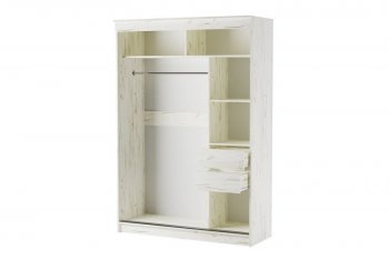Шкаф-купе Орион 1500 мм крафт белый (Памир) в Серове - serov.mebel-e96.ru