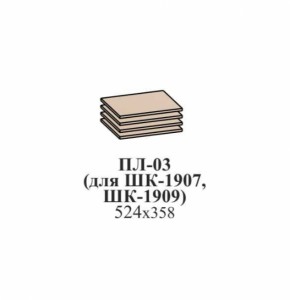 Полки ЭЙМИ ПЛ-03 (для ШК-1907, ШК-1909) Бодега белая в Серове - serov.mebel-e96.ru | фото