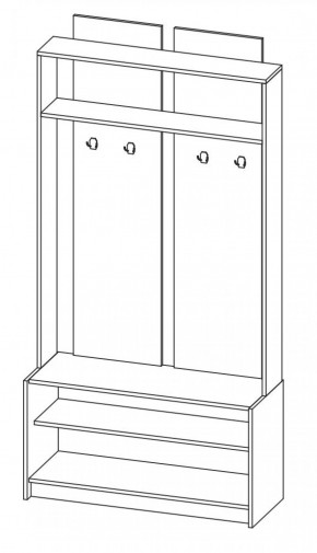 Прихожая Марица модульная (Венге/Дуб молочный) (ВНК) в Серове - serov.mebel-e96.ru