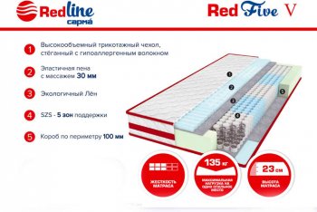 Матрас Red 5 h23 в Серове - serov.mebel-e96.ru