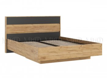 Кровать парящая Роджина с подсветкой, крафт/графит (Миф) в Серове - serov.mebel-e96.ru