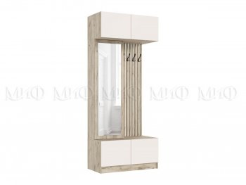 Прихожая Роджина крафт серый/кашемир, модульная (Миф) в Серове - serov.mebel-e96.ru