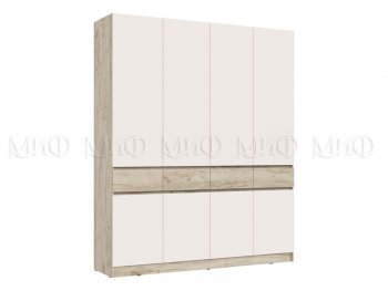 Спальный гарнитур Роджина крафт серый/кашемир, модульный (Миф) в Серове - serov.mebel-e96.ru