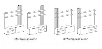 Стенка Роджина крафт/белый гл. (Миф) в Серове - serov.mebel-e96.ru