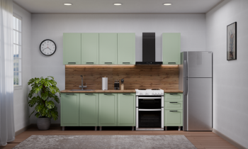 Кухонный гарнитур Ромашка 1600 мм Фисташка (Аленка) в Серове - serov.mebel-e96.ru