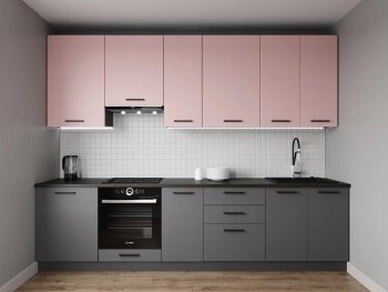 Кухонный гарнитур высокий Роза 3000 мм (Санвут) в Серове - serov.mebel-e96.ru