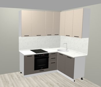 Кухонный гарнитур угловой 2000*1400 мм (Санвут) в Серове - serov.mebel-e96.ru