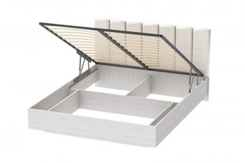 Кровать с подъемным механизмом Шарм (арт.031М1) экокожа Sontex Milk (Диал) в Серове - serov.mebel-e96.ru