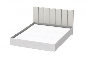 Кровать Шарм (арт.031), настил, экокожа Sontex Milk (Диал) в Серове - serov.mebel-e96.ru