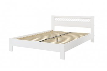 Кровать из массива Шейла белый античный (БМ) в Серове - serov.mebel-e96.ru