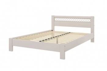 Кровать из массива Шейла льняной (БМ) в Серове - serov.mebel-e96.ru