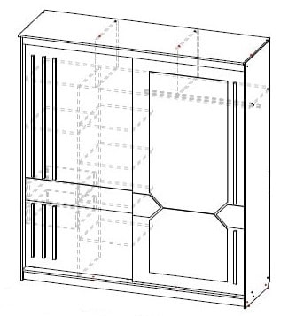 Шкаф-купе № 25 2000 мм (СВ) в Серове - serov.mebel-e96.ru