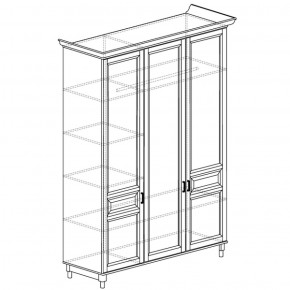 Шкаф 3-дверный Прованс 404 (Яна) в Серове - serov.mebel-e96.ru