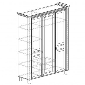 Шкаф 3-дверный Элли 570 (Яна) в Серове - serov.mebel-e96.ru