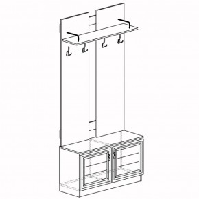 Шкаф для одежды открытый Лира 58 (Яна) в Серове - serov.mebel-e96.ru