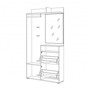 Шкаф комбинированный 10.13 Темпо в Серове - serov.mebel-e96.ru