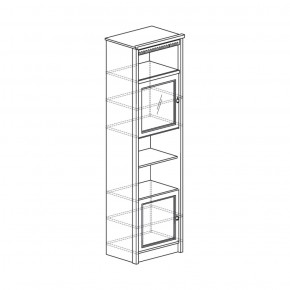 Шкаф многоцелевой Лючия 186 дуб оксфорд серый (Яна) в Серове - serov.mebel-e96.ru