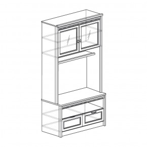 Шкаф многоцелевой Лючия 187 дуб оксфорд (Яна) в Серове - serov.mebel-e96.ru