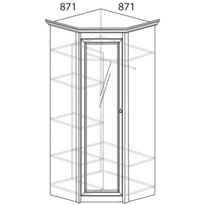 Шкаф угловой Флоренция 641 (Яна) в Серове - serov.mebel-e96.ru