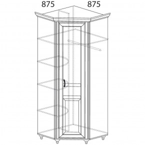 Шкаф угловой Ралли 862 (Яна) в Серове - serov.mebel-e96.ru