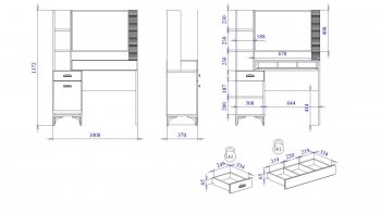 Столик туалетный Сиде (СБК) в Серове - serov.mebel-e96.ru