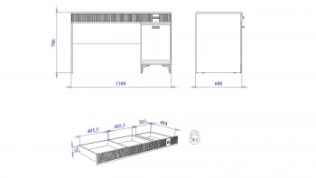 Стол письменный с надстройкой Сиде Белый (СБК) в Серове - serov.mebel-e96.ru