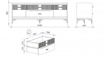 Тумба ТВ Сиде, Белый (СБК) в Серове - serov.mebel-e96.ru