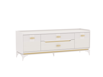 Тумба ТВ Сиде, Белый (СБК) в Серове - serov.mebel-e96.ru