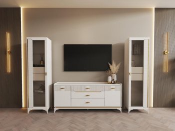 Стенка Сиде Белая (СБК) в Серове - serov.mebel-e96.ru
