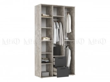 Шкаф 1200 мм Сильвия, дуб юкон/графит (Миф) в Серове - serov.mebel-e96.ru