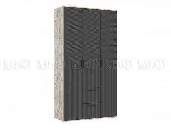 Шкаф 1200 мм Сильвия, дуб юкон/графит (Миф) в Серове - serov.mebel-e96.ru