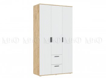 Шкаф 1200 мм Сильвия, крафт/белый (Миф) в Серове - serov.mebel-e96.ru