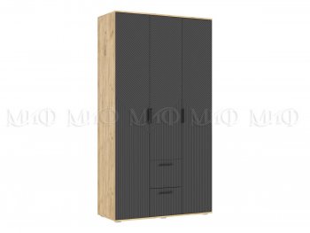 Шкаф 1200 мм Сильвия, крафт/графит (Миф) в Серове - serov.mebel-e96.ru