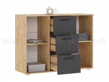 Комод Сильвия, крафт/графит (Миф) в Серове - serov.mebel-e96.ru