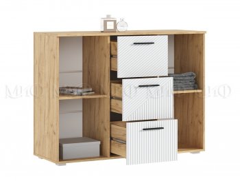 Комод Сильвия, крафт/белый (Миф) в Серове - serov.mebel-e96.ru
