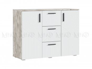 Комод Сильвия, дуб юкон/белый (Миф) в Серове - serov.mebel-e96.ru