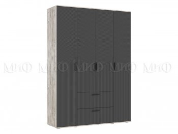 Шкаф 1600 мм Сильвия, дуб юкон/графит (Миф) в Серове - serov.mebel-e96.ru