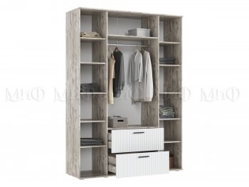 Шкаф 1600 мм Сильвия, дуб юкон/белый (Миф) в Серове - serov.mebel-e96.ru
