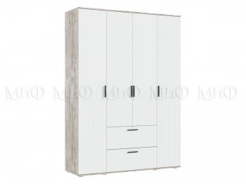 Шкаф 1600 мм Сильвия, дуб юкон/белый (Миф) в Серове - serov.mebel-e96.ru