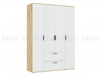 Шкаф 1600 мм Сильвия, крафт/белый (Миф) в Серове - serov.mebel-e96.ru