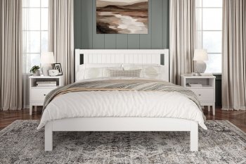 Кровать из массива Сканди белый античный (БМ) в Серове - serov.mebel-e96.ru